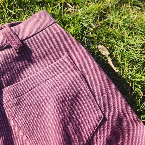 1970s GWG Raspberry Cropped Kick Flares - Picture 5 of 5